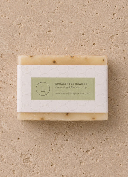Eucalyptus Natural Handmade Soap Bar, Fresh Cold Process Soap