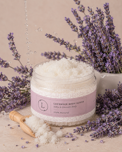 Natural Body Scrub, Lavender Body Salt Scrub