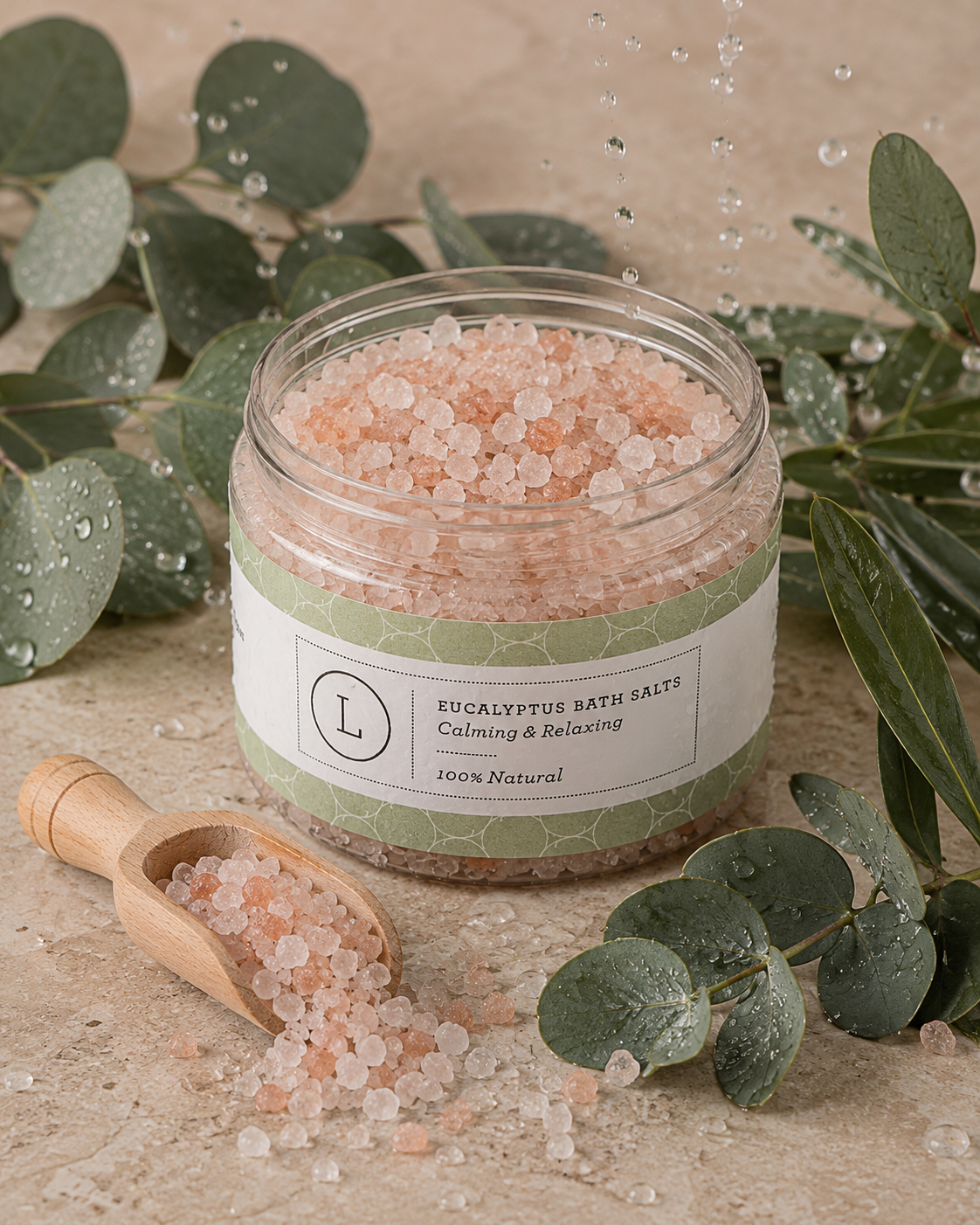 Natural Eucalyptus Bath Salts