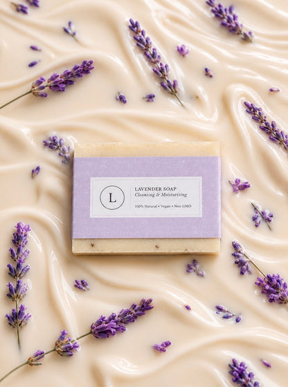 Lavender Soap Bar, Natural Handmade Soap, Vegan Skincare gift