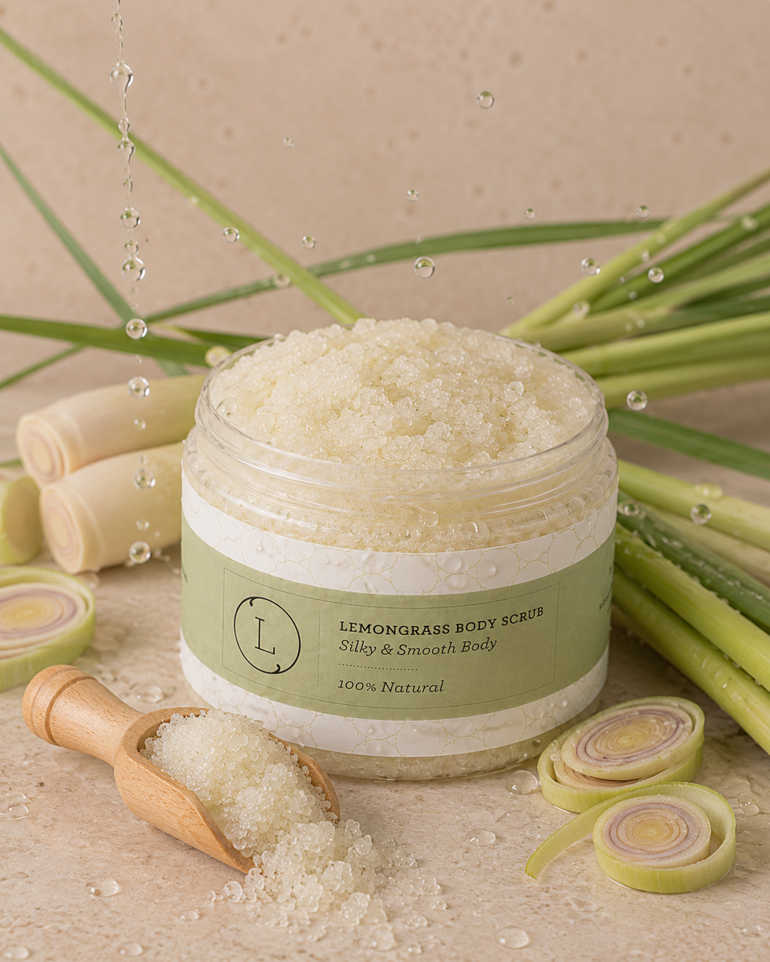 Lemongrass Body Salt Scrub