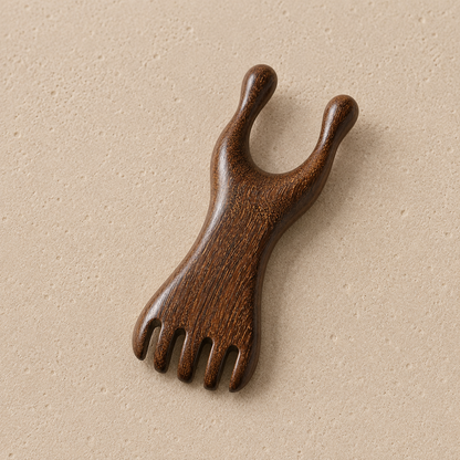 KINTEGOOD Sandalwood Scalp Massage Comb Nose Guasha Tool Facial Wood Gua Sha Tool Wooden Massage Comb Scalp Massager Handheld Meridians Acupoint Massager
