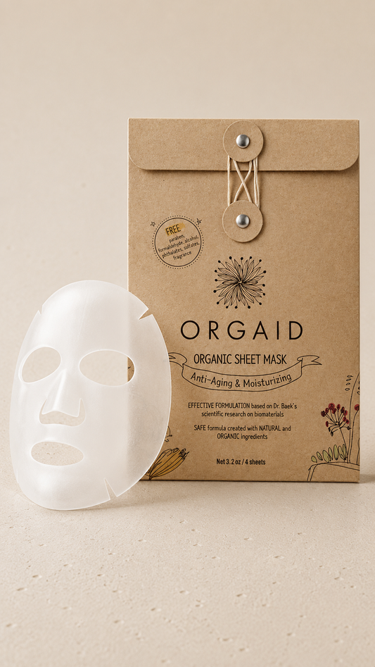 Organic Sheet Mask (Anti-aging & Moisturizing pack of 4)