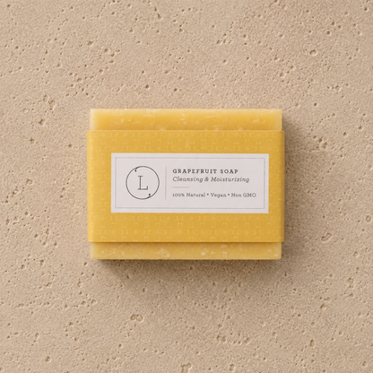 Natural Handmade Soap Bar, Pink Grapefruit Soap