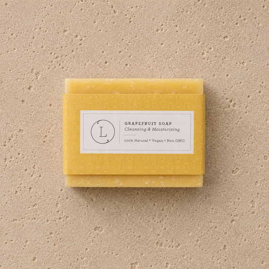 Natural Handmade Soap Bar, Pink Grapefruit Soap